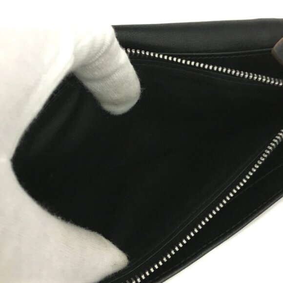 CELINE Macadam Canvas Leather Long Bifold Wallet Black/3BA0374 - Picture 6 of 8